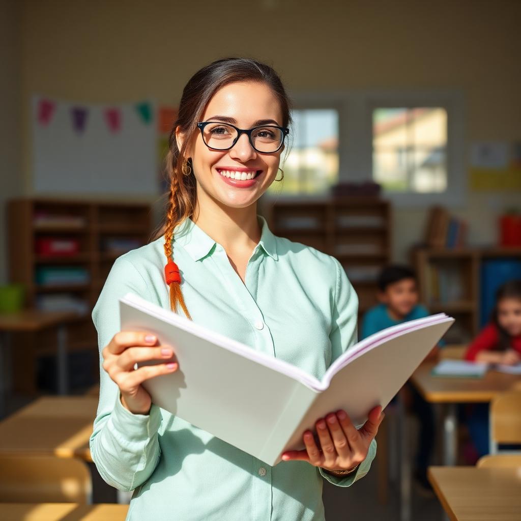 Enseignante avec les supports HAPY